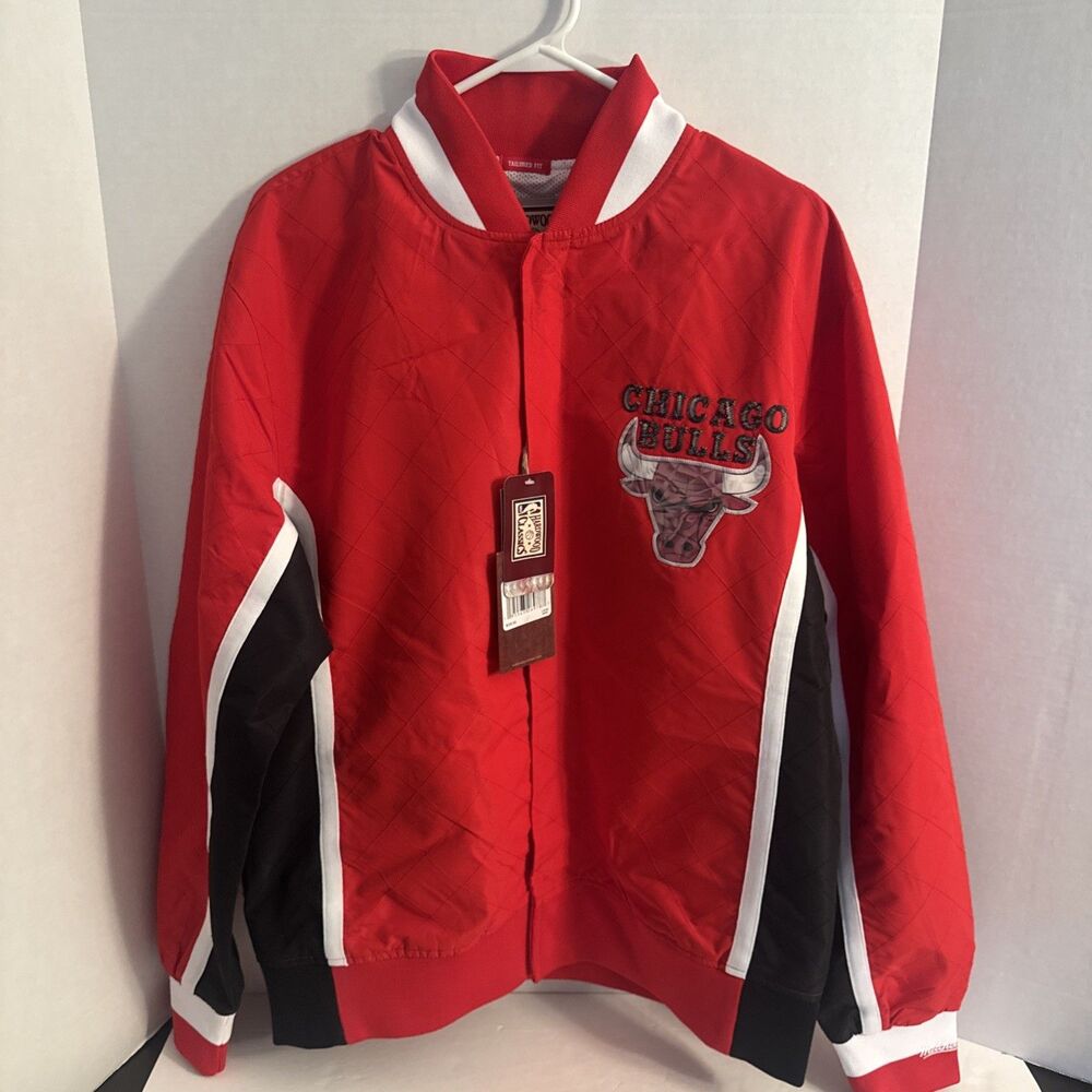 Mitchell & Ness Chicago Bulls 75th Anniversary Warmup Jacket Men's Large NWT
